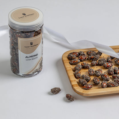 Caramelized Almond with Chia Seeds - Tamr Boutique