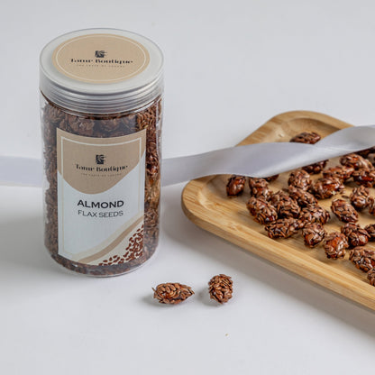 Caramelized Almond with Flax Seed and Cinnamon - Tamr Boutique
