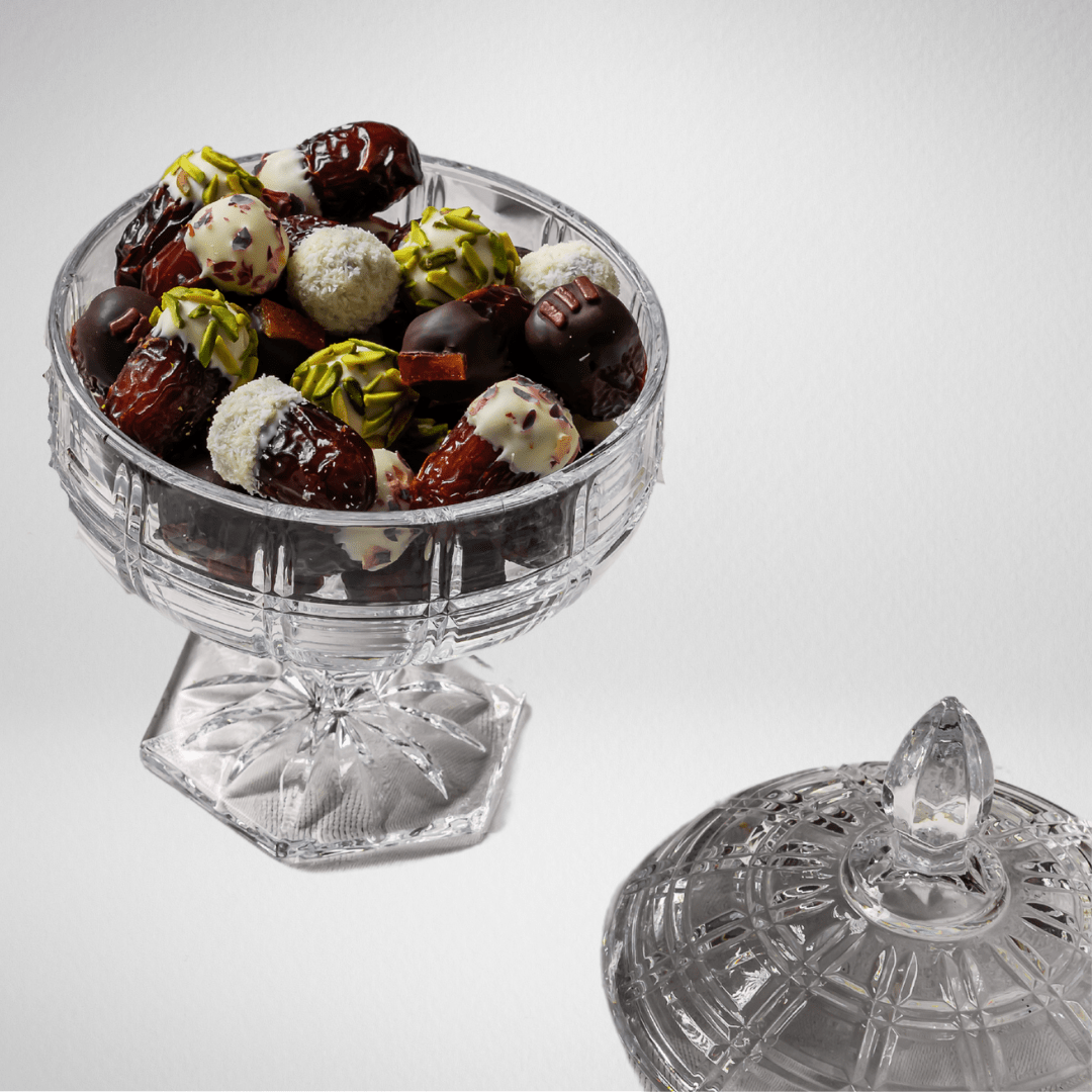 Glass Bowl - 30pcs Signature dates - Tamr Boutique