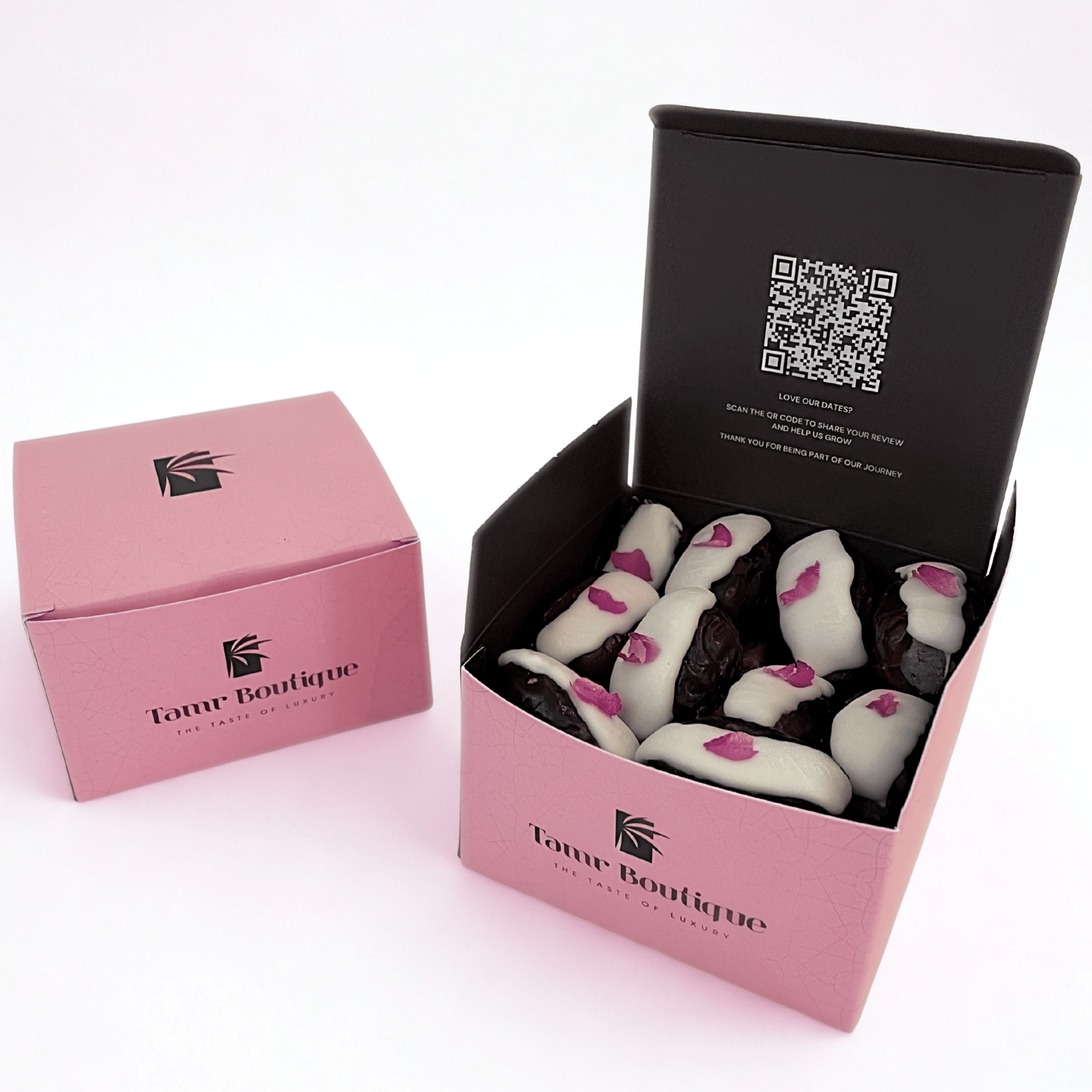 Mejdoul Date with Rose and white chocolate - Tamr Boutique