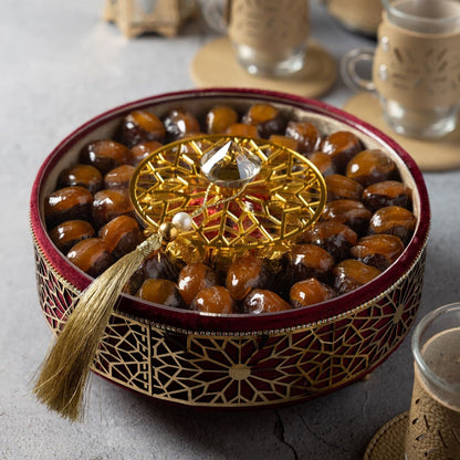 Ramadan Red Tray - Tamr Boutique
